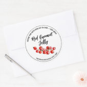 Rode Bessengelei Waterverf Jelly Sticker (Envelop)