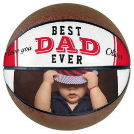 Rode Beste Papa Ooit Vader Typografie Foto Basketbal