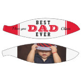 Rode Beste Papa Ooit Vader Typografie Foto Basketbal (Panelen)