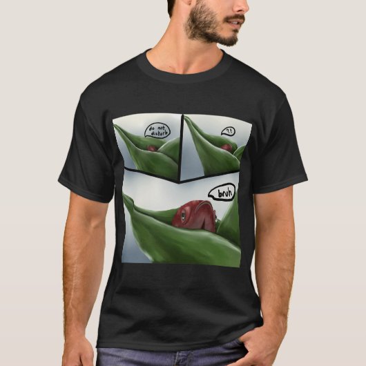 Rode Betta in de 'Niet Storen' Modus T-shirt (Voorkant)