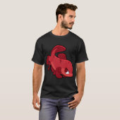 Rode Betta Marktwaardige Vis T-shirt (Voorkant volledig)