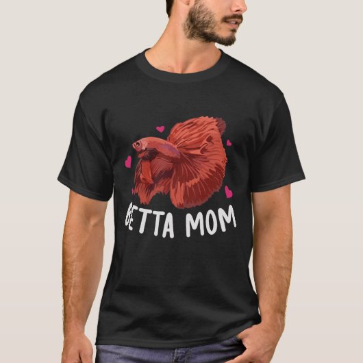 Rode Betta Moeder Siamese Vechtvis Liefhebber Esth T-shirt (Voorkant)