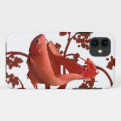 Rode Betta Siamese kempvis Case-Mate iPhone Case (Achterkant (horizontaal))