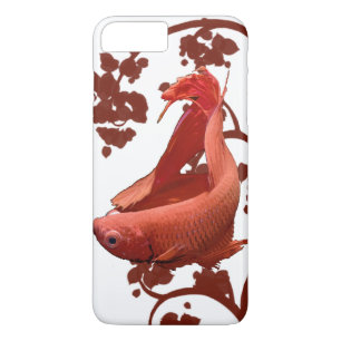 Rode Betta Siamese kempvis Case-Mate iPhone Case