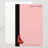 Rode Betta Siamese vechtvis Briefpapier (Voorkant / Achterkant)