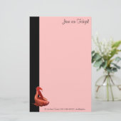 Rode Betta Siamese vechtvis Briefpapier (Staand voorkant)