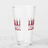 Rode bierflessen glas (Rechts)