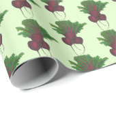 rode biet bos wortel plantaardige tuin biet cadeaupapier (Rol Hoek)