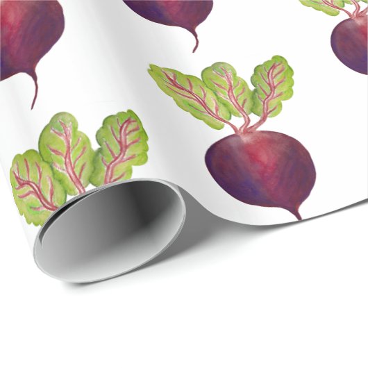 rode bieten Waterverf Cadeaupapier (Rol Hoek)