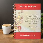 Rode Bijbel Verse Bloemen Gebed Journaal Notitieboek