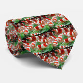 Rode bijengarnaal stropdas (Opgerold)