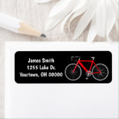 Rode bike op zwart label (Insitu)
