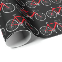 Rode bike op zwart omslagpapier