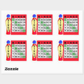 Rode BINGO & Dauber Stickers (Vel)