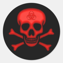 Rode Biohazard Skull Sticker