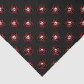 Rode Biohazard Skull Tissuepapier (Detail)