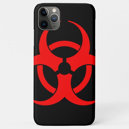 Rode Biohazard Symbool Hoesje (Achterkant)