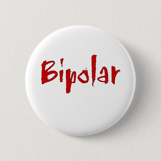 Rode bipolaire ronde button 5,7 cm (Voorkant)