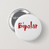 Rode bipolaire ronde button 5,7 cm (Voorkant /achterkant)