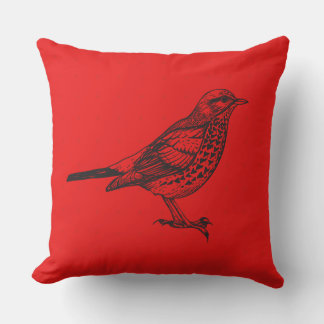 RODE BIRD-ONTWERPRetro-Sierkussen Kussen