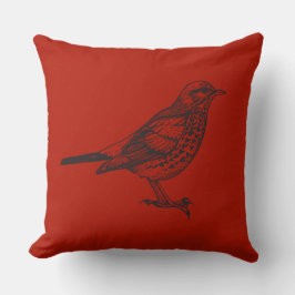 RODE BIRD-ONTWERPRetro-Sierkussen Kussen