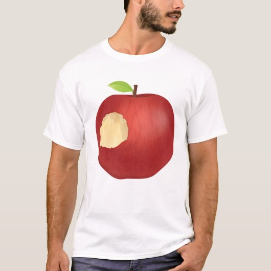 Rode bittenappel t-shirt (Voorkant)