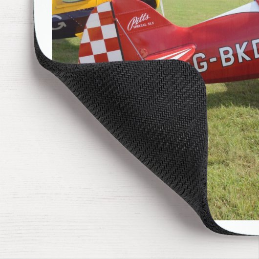 Rode Bivliegtuig Muismat (Hoek)