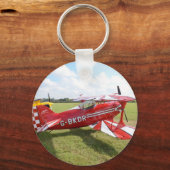 Rode Bivliegtuig Sleutelhanger (Voorkant)
