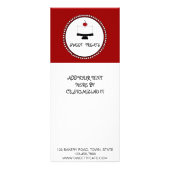 RODE BLACK BAKERY FLYER CAKE RECLAMEKAART (Voorkant)