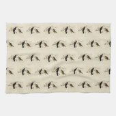 Rode Blackbird - Amerikaanse vogels van Audubon Theedoek (Horizontaal)