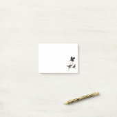Rode Blackbird van Audubon Post-it® Notes (Op bureau)