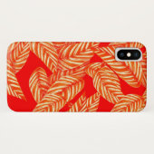 Rode Blad Botanische Print Case-Mate iPhone Case (Achterkant (horizontaal))