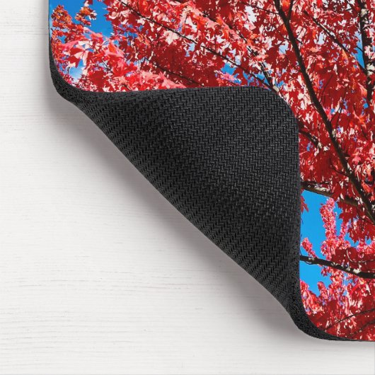 Rode bladboom in de Herfst Muismat (Hoek)