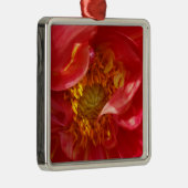 rode bladen metalen ornament (Rechts)