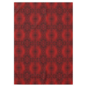 Rode Bladeren Bloemen Vakantie Tafelkleed (Voorkant)