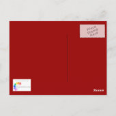 Rode bladeren - Briefkaart (Achterkant)