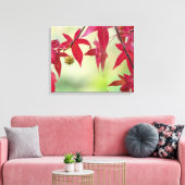 Rode bladeren canvas afdruk (Insitu (Woonkamer))