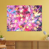 Rode bladeren canvas afdruk (Insitu (Woonkamer))