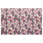 rode bladeren en veren stof (Fat Quarter)
