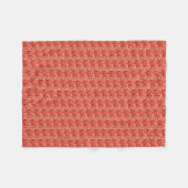 Rode bladeren fleece deken (Voorkant (Horizontaal))