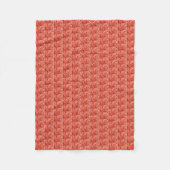 Rode bladeren fleece deken (Voorkant)