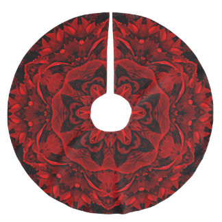 Rode bladeren Floral Tree Rok Kerstboom Rok