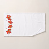 Rode bladeren, mazelbladeren, herfstkleuren bad handdoek (Handdoek)