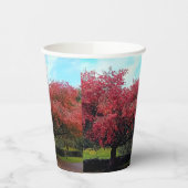 Rode bladeren papieren bekers (Links)