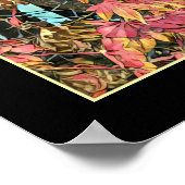 Rode bladeren poster (Hoek)