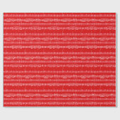 Rode bladmuziek cadeaupapier (Vlak)