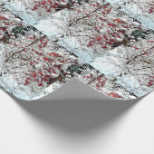 RODE BLADSNEEUW CADEAUPAPIER (Hoek)