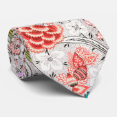 RODE BLAUW GEEL VLOEIENDE STROOMTULIPS, VERLIES PL STROPDAS (Opgerold)