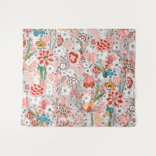 RODE BLAUW GEEL VLOEIENDE STROOMTULIPS, VERLIES PL WANDKLEED (Voorkant (horizontaal))