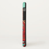 RODE BLAUWE ABSTRACTE GEOMETRISCHE DRIEHOEK MONOGR Case-Mate iPhone CASE (Achterkant/links)